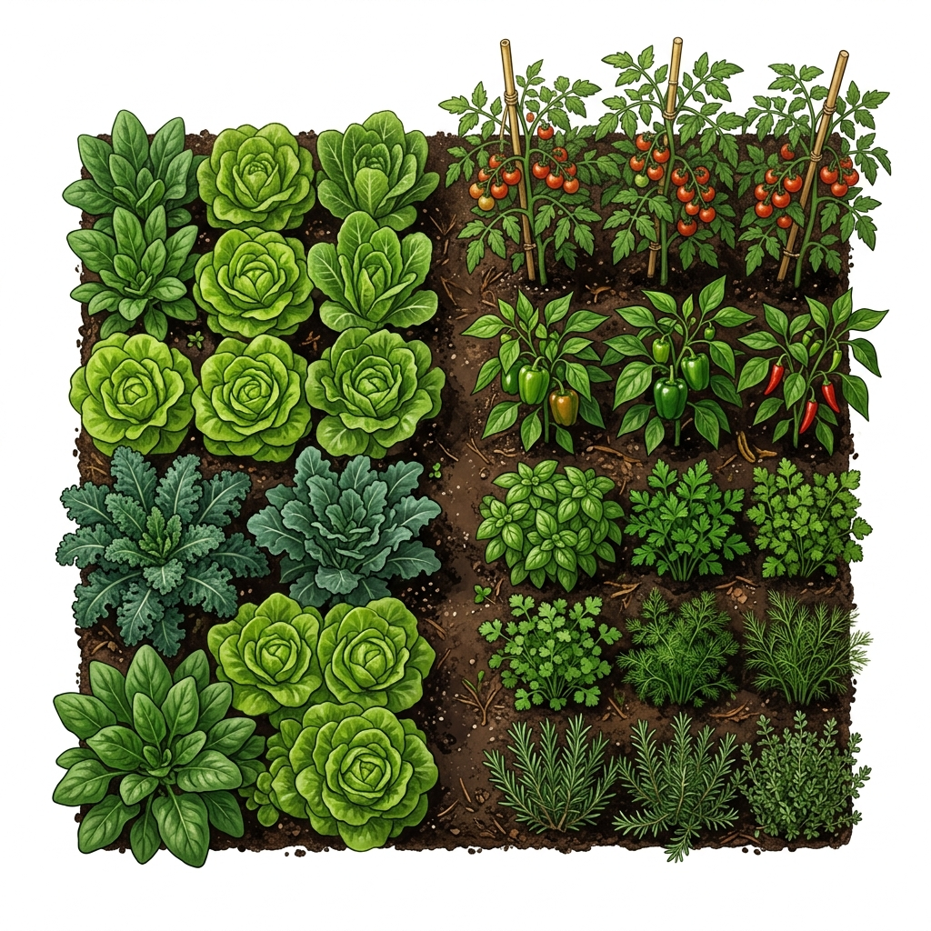 Homestead garden — 128 sq ft